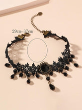 Vintage Black Lace Gothic Necklace